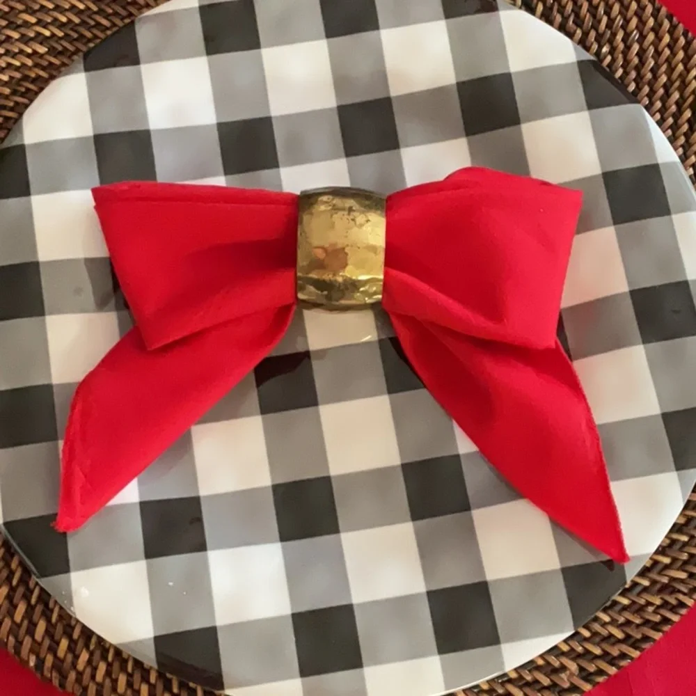 Elegant Red Satin Napkins set of 12